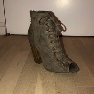 Fioni Peep Toe Booties